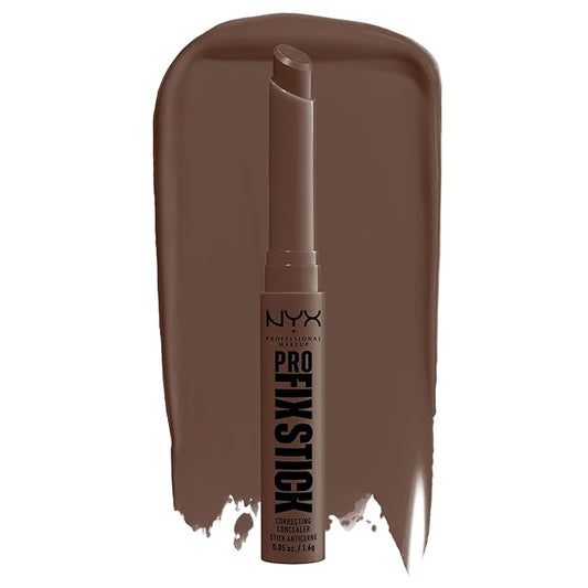 NYX PROFESSIONAL MAKEUP Pro Fix Stick Correcting Concealer, Buildable Medium Coverage Concealer Stick - Deep Walnut-BrightBean Baby