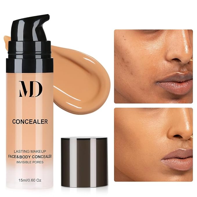 Liquid Primer Set Matte Liquid Full Coverage Oil Control Breathable Invisible Cover Concealer Primer with Face Primer, Makeup Sponge…-BrightBean Baby