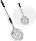 Pizza Peel & Turner, 9" Pizza Spatula with Extendable Handle (26-36" Length)