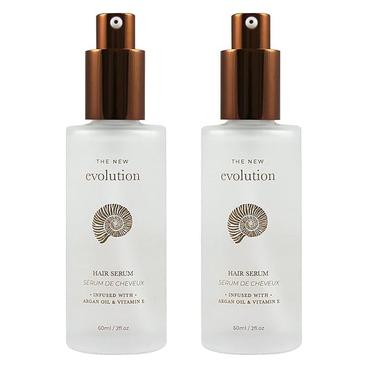 HerStyler Evolution Argan Oil Serum - Vitamin E Nourishing Treatment to Soften Dry Hair, For Hair Straightening With Aloe Vera (2 Pack)-BrightBean Baby