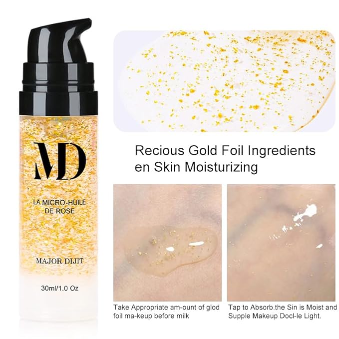 Liquid Primer Set Matte Liquid Full Coverage Oil Control Breathable Invisible Cover Concealer Primer with Face Primer, Makeup Sponge-BrightBean Baby