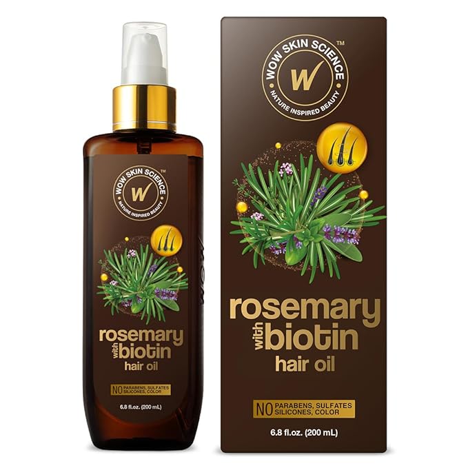 WOW Skin Science Rosemary with Biotin Hair Oil 6.8 oz-BrightBean Baby