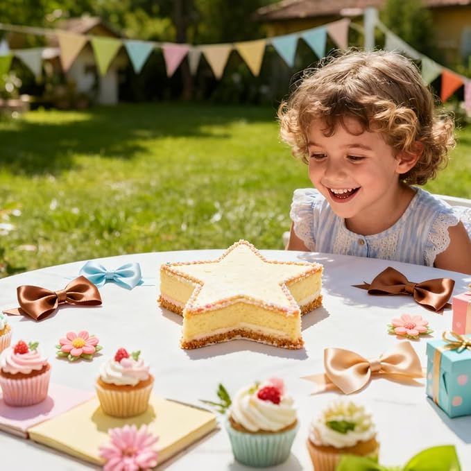 2 Pcs Star Shaped Cake Pans, 10 Inch Silicone Cake Molds, Silicone Baking Mold, Flexible Nonstick Baking Pans for Cakes, Cheese Cakes and Chocolate Cake - Blue