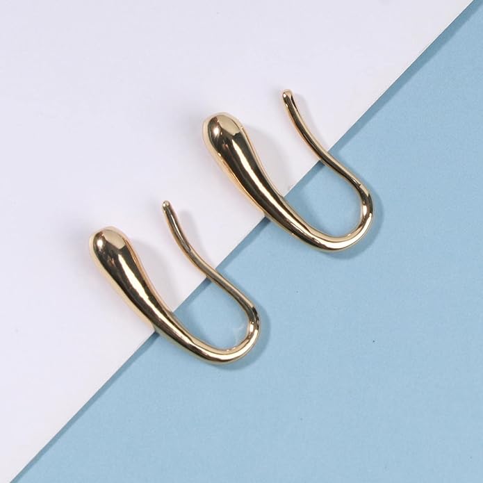 Vintage Water Drop Earrings Gold Teardrop Earrings Tiny Droplet Earrings Minimalist Everyday Earrings Jewelry for Women and Girls-BrightBean Baby