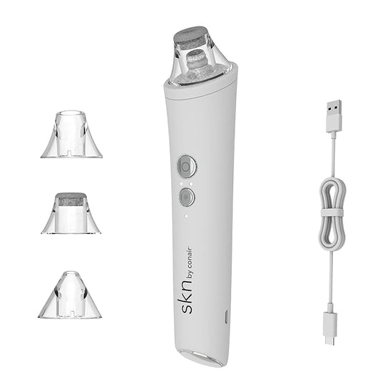 skn by conair Microdermabrasion Facial Tool, Pore Vacuum, Remove Dead Skin Cells and Dirt from Clogged Pores-BrightBean Baby