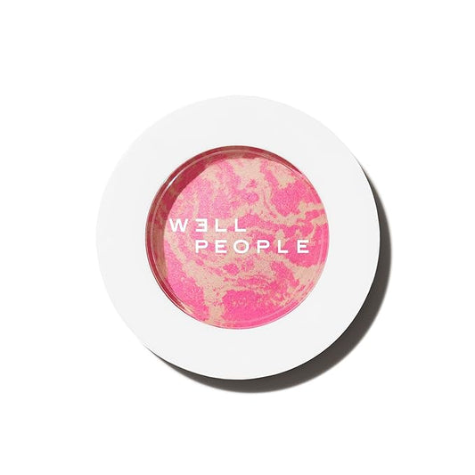 Well People Superpowder Blush Powder, Hydrating Powder Blush For Adding A Pop Of Cheek Color, Lightweight Formula, Vegan & Cruelty-free, Guava Twist-BrightBean Baby