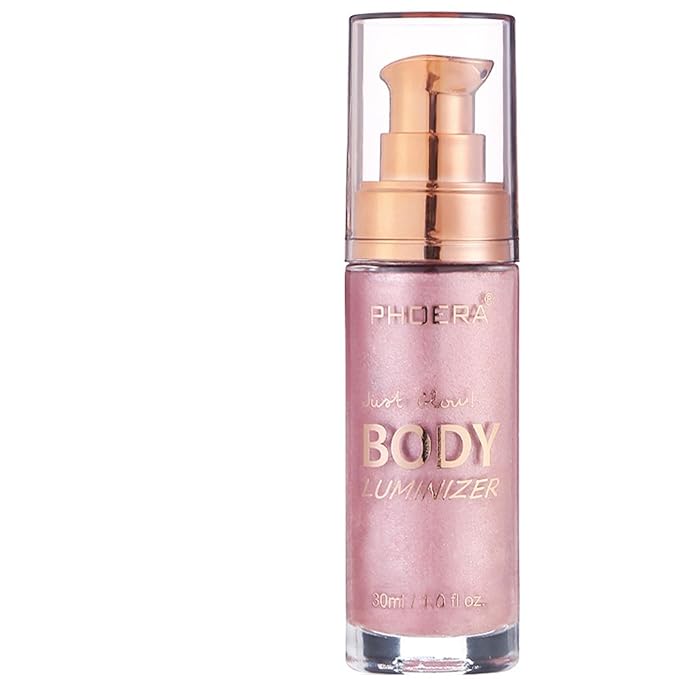 PHOERA Body Luminizer Highlighter, Waterproof Moisturizing and Glow For Face & Body, Face Body Glow Illuminator (104 Sparkle Pink)-BrightBean Baby