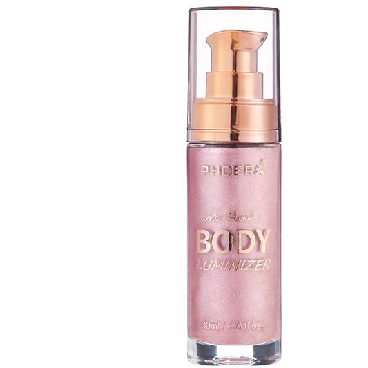 PHOERA Body Luminizer Highlighter, Waterproof Moisturizing and Glow For Face & Body, Face Body Glow Illuminator (104 Sparkle Pink)-BrightBean Baby
