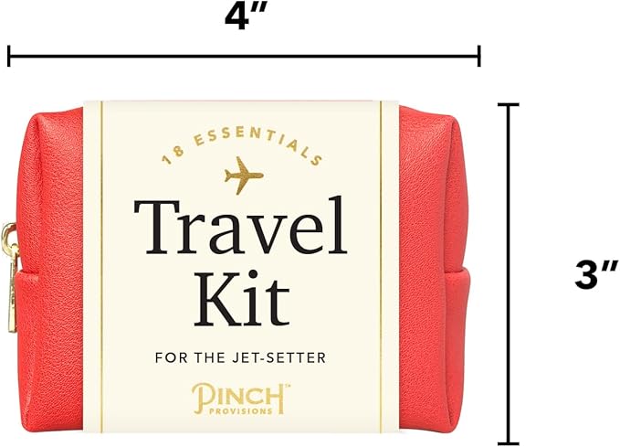 Pinch Provisions Travel Kit, includes 18 Must-Have Emergency Essential Items for Travelling, Ideal Road Trip or Airport Gift for Friends, Family & Peers, Portable Pouch-BrightBean Baby