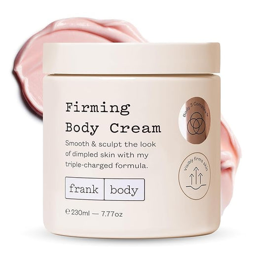frank body Firming Body Cream | Caffeine & BODY 3 COMPLEX™ to Help Reduce the Look of Dimpled Skin & Stretch Marks | Vegan, Cruelty-Free, Hyper-Hydrating | 200ml-BrightBean Baby