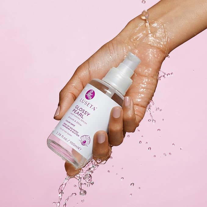 Luseta Glossy Pearl Shining Serum for Frizzy Hair Smoothing and Nourishing with Pearl Extract, Awakening Shine for Dull Hair - 3.38 oz-BrightBean Baby