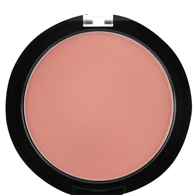 Palladio Matte Blush, Brushes onto Cheeks Smoothly, Soft Matte Look and Even Finish, Flawless Velvety Coverage, Effortless Blending Makeup, Flatters the Face, Convenient Compact, Peach Ice-BrightBean Baby