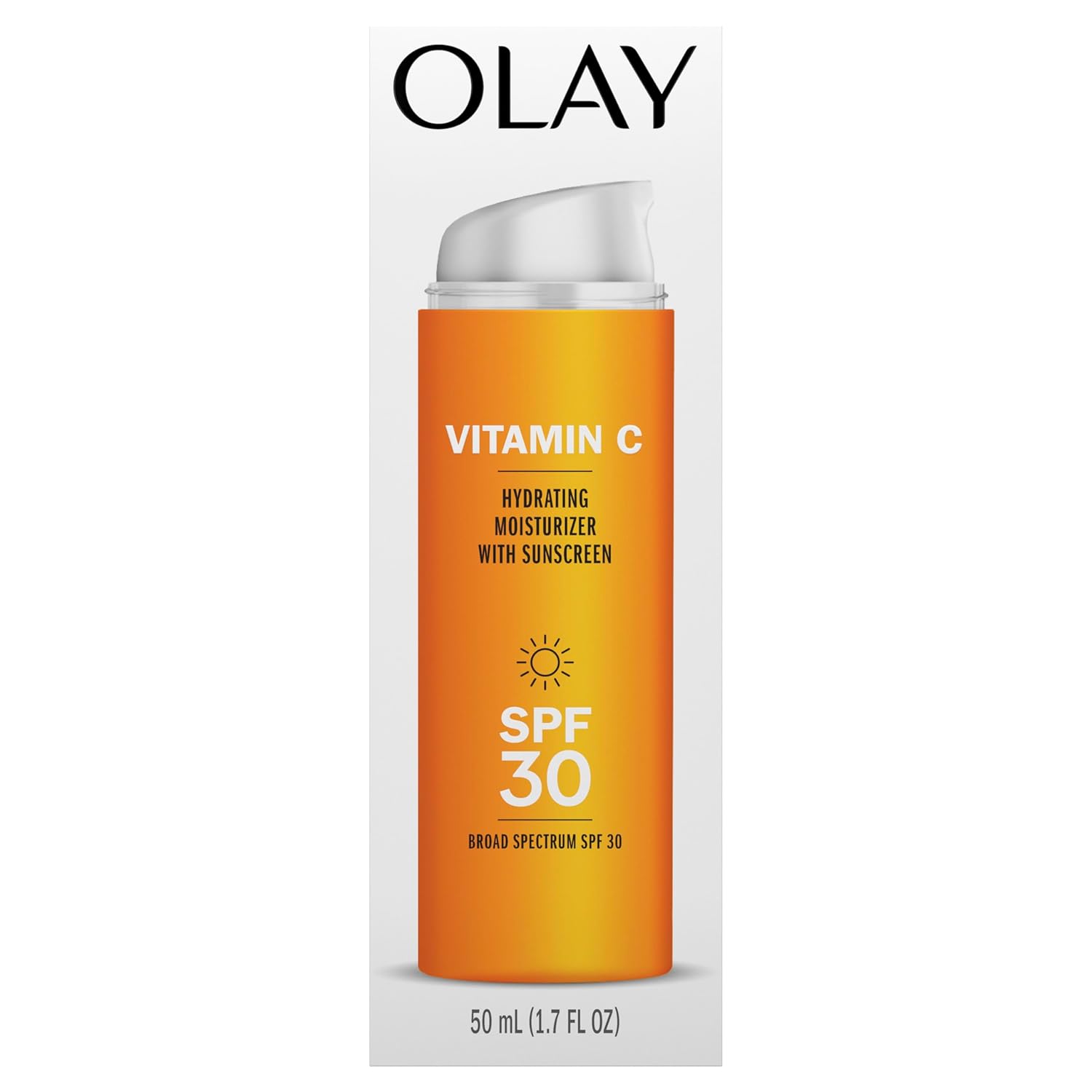 Olay Vitamin C Hydrating moisturizer with sunscreen, SPF 30, 1.7 Oz-BrightBean Baby