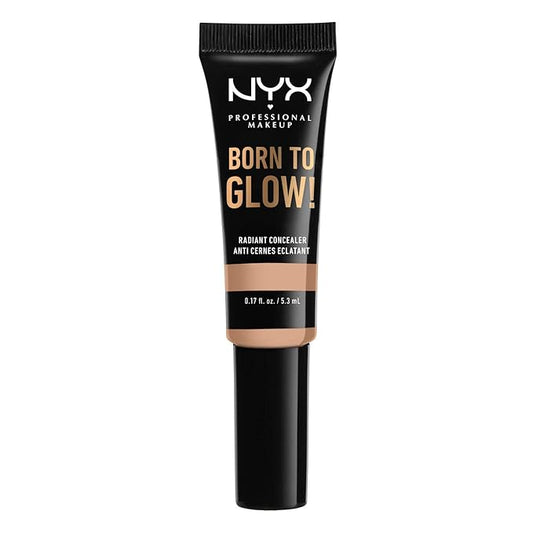 NYX PROFESSIONAL MAKEUP Born To Glow Radiant Concealer, Medium Coverage - Natural-BrightBean Baby