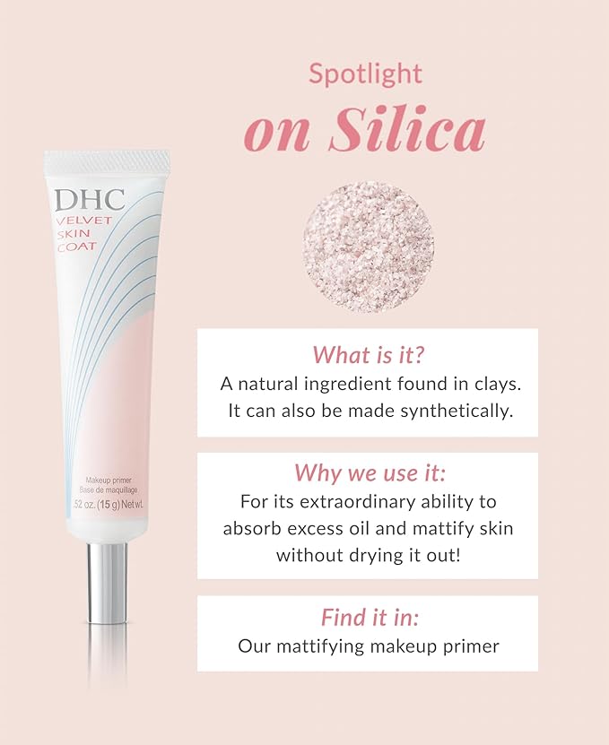 DHC Velvet Skin Coat, Mattifying Makeup Primer, Powder-Gel Formula, Minimizes look of pores, fine lines, and Imperfections, All skin types, Fragrance and Colorant Free, 0.52 oz. Net wt-BrightBean Baby