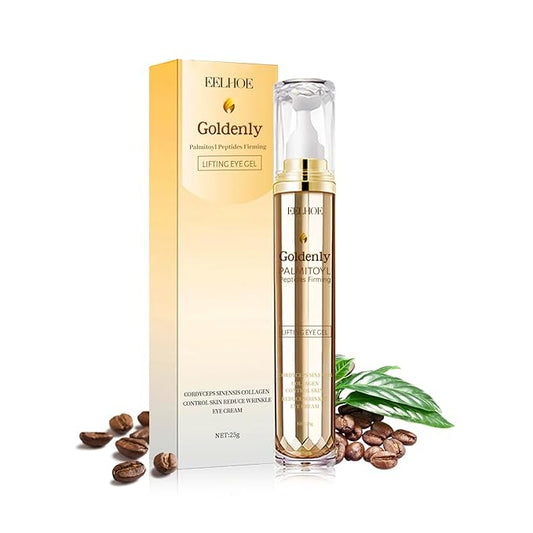 Caffeine Eye Serum Anti Aging, Eye Serum for Dark Circles and Puffiness, Retinol Eye Cream with 360°Massage Ball, Reduce Eye Wrinkles and Fine Lines-BrightBean Baby