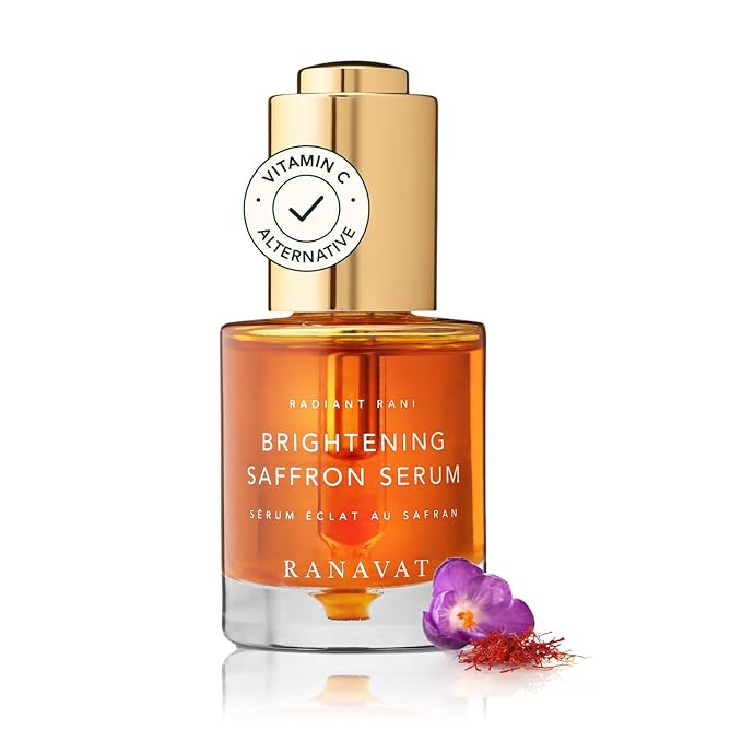 Brightening Saffron Serum - Discoloration Correcting Face Serum, Dark Spot Corrector, Vitamin C Alternative & Hyperpigmentation Treatment - Leaves Skin with a Healthy Glow (1 oz)-BrightBean Baby