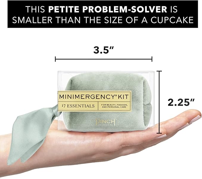 Pinch Provisions Velvet Minimergency Kit, for Her, Includes 17 Must-Have Emergency Essential Items, Compact, Multi-Functional Pouch, Gift for Parties and Birthdays-BrightBean Baby