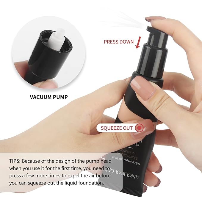 Matte Oil Control Concealer Foundation Flawless Soft Long Lasting Foundation Makeup,Waterproof Full Coverage Face Makeup Strong Concealer Foundation for Oily Acne Skin (#103 Warm Peach)-BrightBean Baby