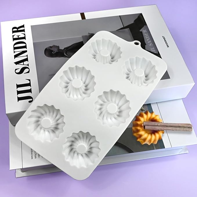 mostsom Silicone Mold Savarin Chocolate Molds Star Mountain Mousse Cake Mold DIY Bakeware Molds (A_8.88x4.68x0.8 inch)