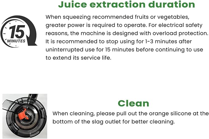 Cold Press Juicer, Masticating Juicer with Large Feed Chute Fit Whole Fruits & Vegetables，Stainless Steel Slow Masticating Juicer Easy to Clean, 99.6% Juice Purity, Metallic Silve