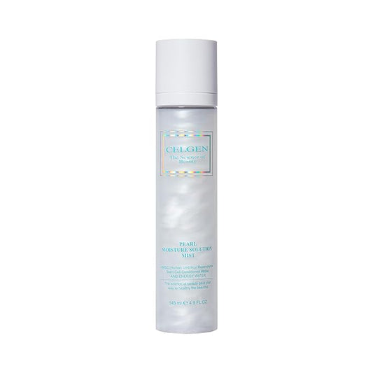 CELGEN] Pearl Moisture Solution Mist – 3-in-1 Toner, Makeup Primer & Setting Spray, Brightening & Hydrating Face Mist, 4.9 Fl. Oz./145ml-BrightBean Baby