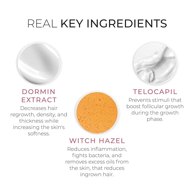 DS Labs Keramene Hair Inhibitor for Face & Body - Reduces Hair Visibility, Softens Texture, Minimizes Growth Over Time, Paraben-Free Formula with Witch Hazel, With Nanosome Technology, 6 Fl Oz-BrightBean Baby