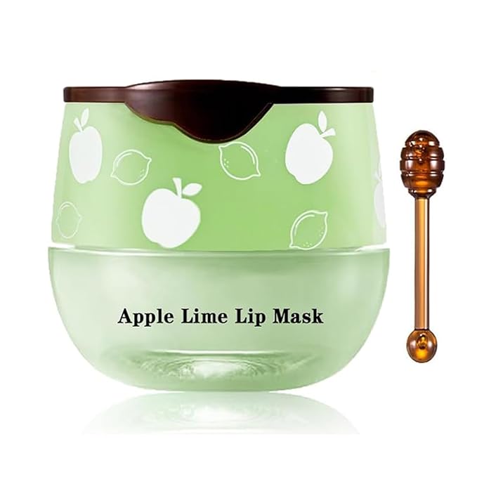 1PCS Bee Lip Balm Honey Pot, Moisturizing Lip Balm Overnight Lip Sleeping Mask Lip Scrubs Exfoliator, Hydrating Prevention Dry and Crack Lips, Lip Repair Nourishes the Lip Skin-BrightBean Baby