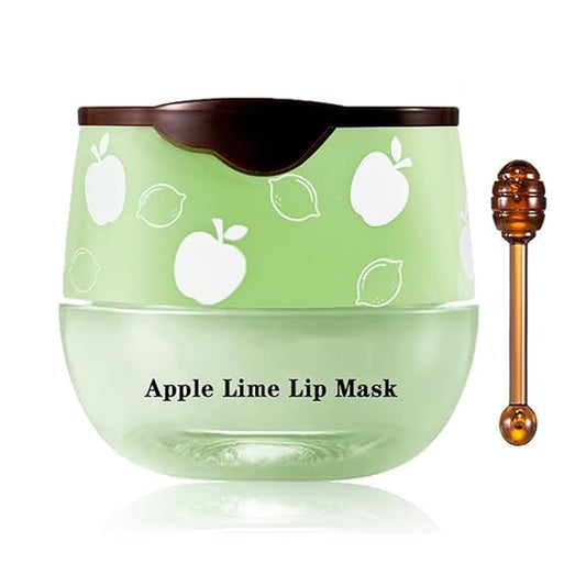 1PCS Bee Lip Balm Honey Pot, Moisturizing Lip Balm Overnight Lip Sleeping Mask Lip Scrubs Exfoliator, Hydrating Prevention Dry and Crack Lips, Lip Repair Nourishes the Lip Skin-BrightBean Baby