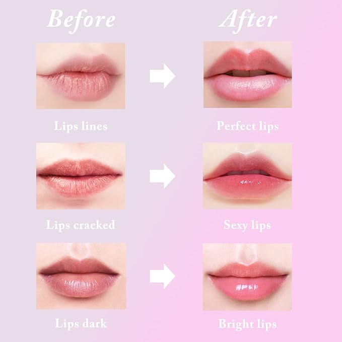 2PCS Bee Lip Balm Honey Lip Balm,Exfoliating Honey Pot Lip Balm Sleeping Lip Mask with Brush, Hydrating & Prevention Dry and Cracked, Lip Scrubs Exfoliator & Moisturizer-BrightBean Baby