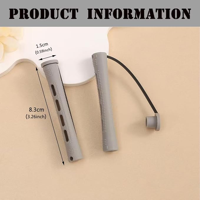 Perm Rods Set for Short Natural Hair 40pcs Gray Plastic Cold Wave Rods Hair Curling Rollers with Steel Pintail Comb Rat Tail DIY Hairdressing Tools（40pcs Gray）-BrightBean Baby