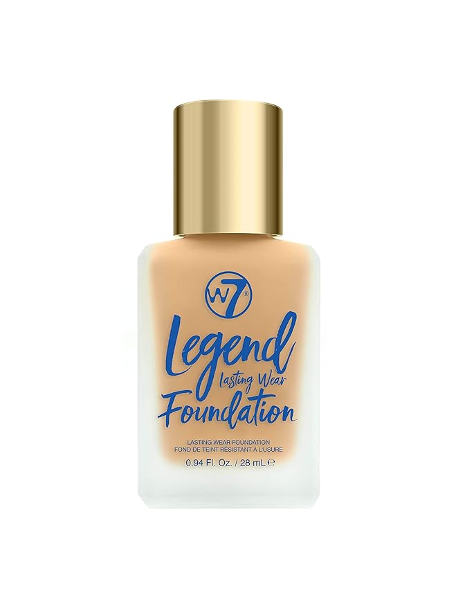 W7 Legend Foundation - Creamy Liquid Foundation for Poreless, Semi-Matte Medium Coverage - 28ml (Butterscotch)-BrightBean Baby