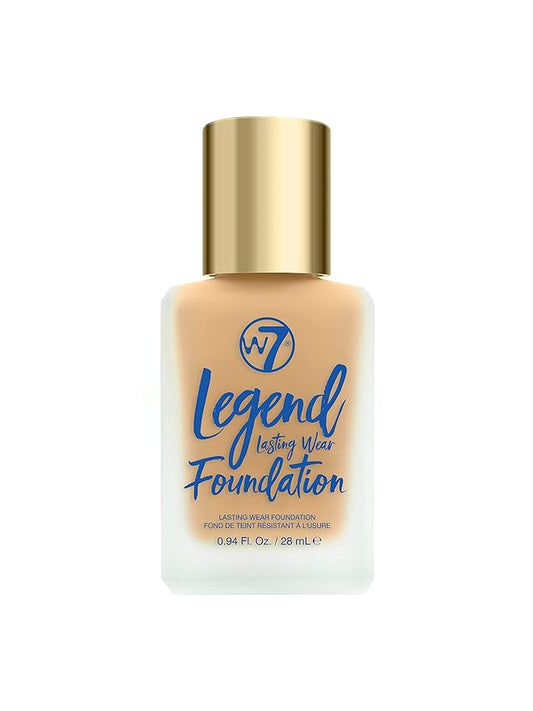 W7 Legend Foundation - Creamy Liquid Foundation for Poreless, Semi-Matte Medium Coverage - 28ml (Butterscotch)-BrightBean Baby