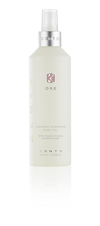 Zents Luminous Cashmere Body Oil (Ore Fragrance) | Moisturizing Body Oil with Vitamin E & Organic Coconut Oil | Softens & Smooths Skin | 8 fl oz-BrightBean Baby