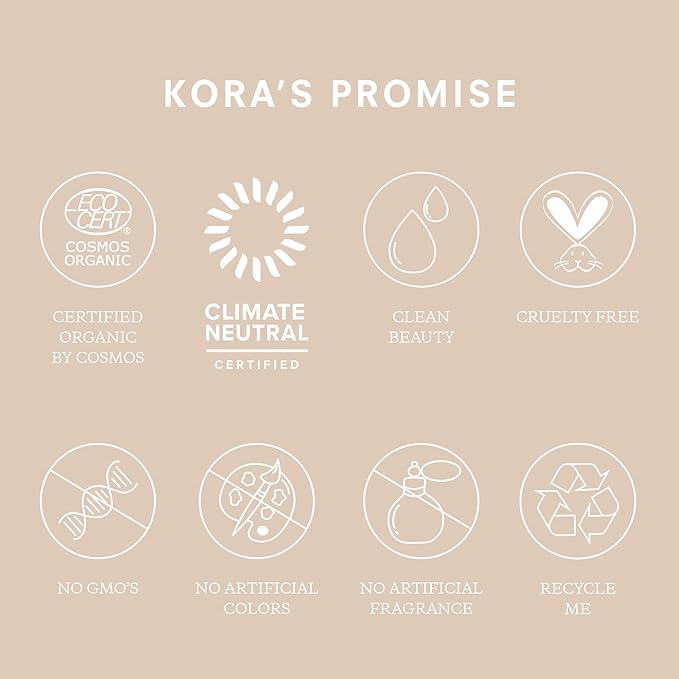 KORA Organics Turmeric Brightening & Exfoliating Mask, Multi-Use Facial Scrub, Polish & Illuminate, Certified Organic Exfoliating Face Mask, Cruelty Free Exfoliator - 3.38 fl oz-BrightBean Baby