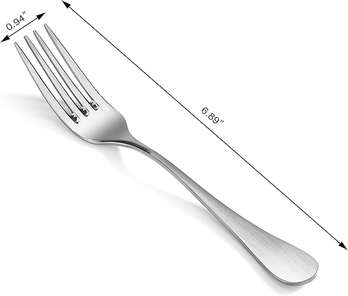 Artaste Rain 18/10 Stainless Steel (Matte, Salad Fork (12-Piece))