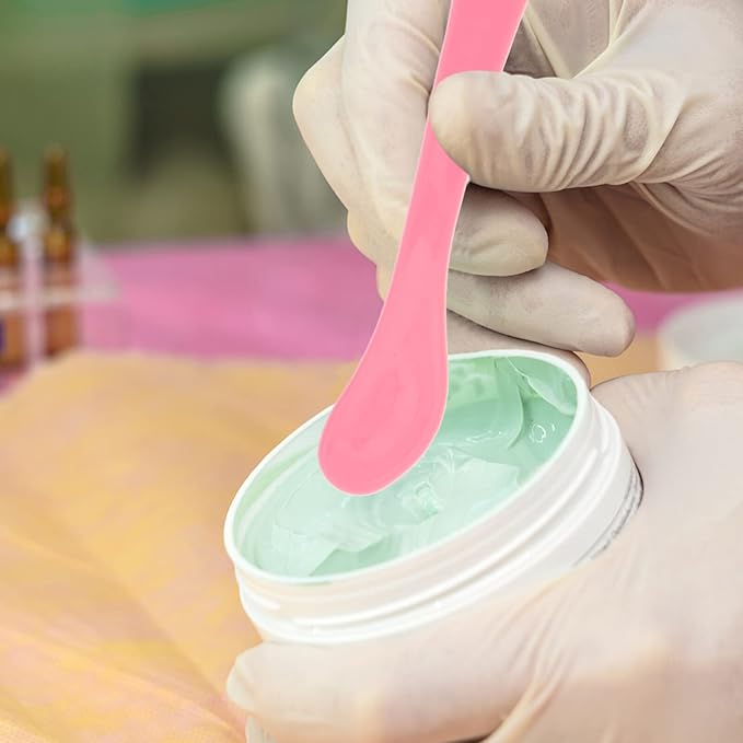 Healifty 10 Pcs makeup spatula plastic makeup DIY Accessories Facial Cream Spatulas Cream Spoon DIY Makeup Spatula small spoons Spatula Premium makeup spatula tool 15c cosmetic applicator-BrightBean Baby