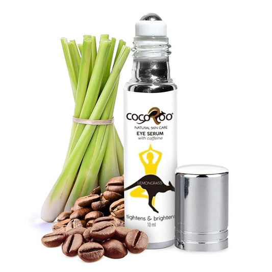 Caffeinated Eye Serum, Nutrient-Dense, 100% Pure, Natural & Vegan (Lemongrass)-BrightBean Baby