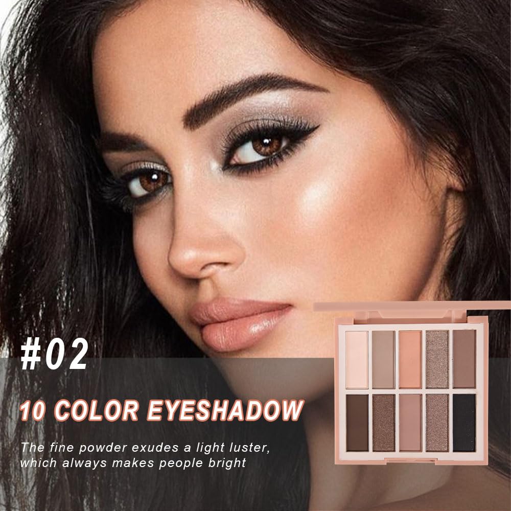 Neutral Nude Eye Shadow Palette,Matte Brown Bronze Naked Cream Eyeshadow Palette,Make Up Pallets for Women Natural Eyeshadows for Eyes Long Lasting Naturing-Looking-BrightBean Baby