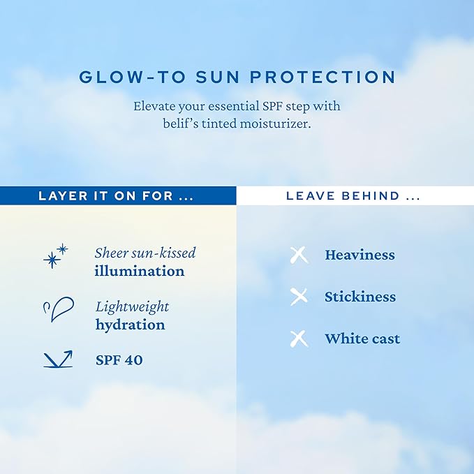 belif Dew Guard Vitamin C Glow Tint SPF 40 - Niacinamide, Hyaluronic Acid, Glow Booster + Serum + UVA/UVB Protection, Korean Tinted Mositurizer, 1.69 fl. oz-BrightBean Baby