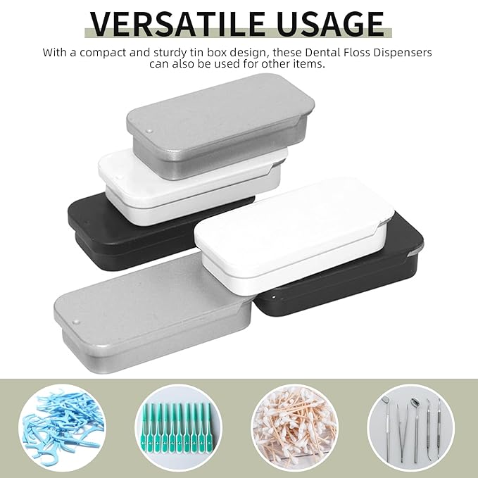 Lip Balm Tins Slide Top Tin Containers for Lip Balm Crafts Storage Kit - 0.25oz 3 Pack (WHITE)-BrightBean Baby