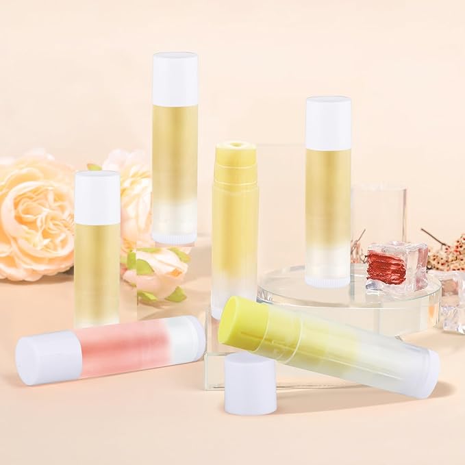 100 Pcs 5.5ml Bulk Empty Lip Balm Tubes Refillable Plastic Lip Gloss Container Travel Lipstick Tubes Chapstick Tubes Holder For DIY Homemade Lip Balm (clear)-BrightBean Baby