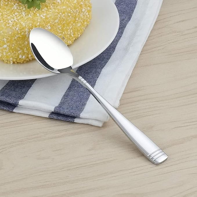 12 Pieces Small Stainless Steel Spoons, Stainless Steel Teaspoon Set