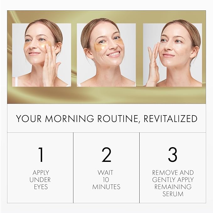 depology Restoring Hydrogel Under Eye Patch | 60 Patches | Brightening Caffeine Gold Pads for Dark Circles | Puffiness | Wrinkles | Refresh | Travel-BrightBean Baby