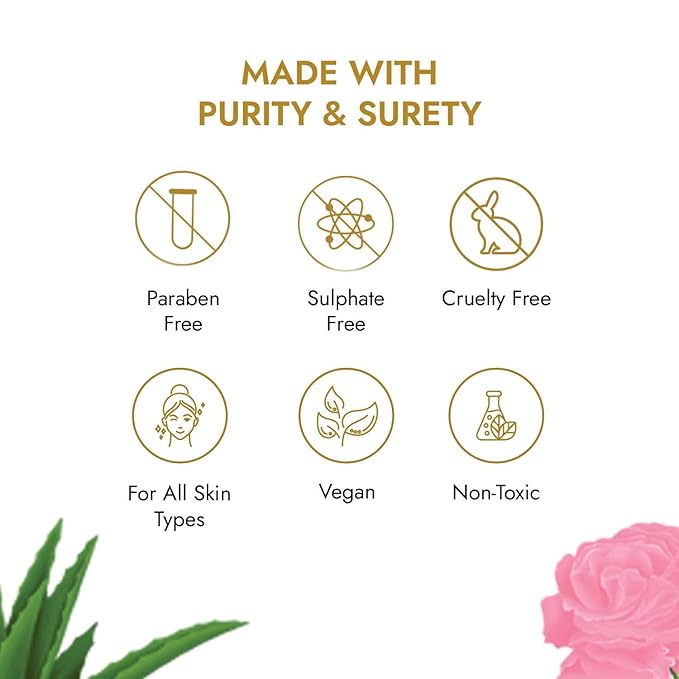 Skin Rituals Aloe Rose Gel 200 gms | After-sun Soothing Gel | For Sunburn Relief & Hydration | Clinically Tested Rose Actives| Ayurvedic Tan Minimiser-BrightBean Baby