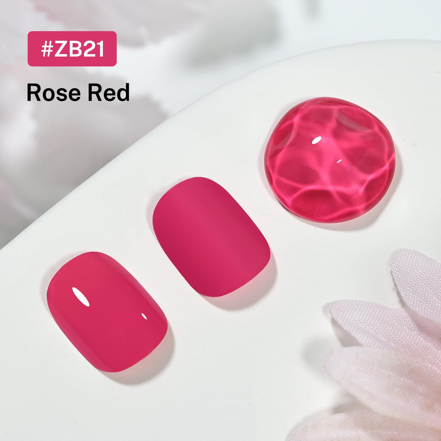 16.5ml Rose Red Nail Polish Large Volume Quick Dry Nail Polish, Long Lasting Shine, Fingernail Toenail Nail Art DIY Home Travel Nail Art Gift-BrightBean Baby