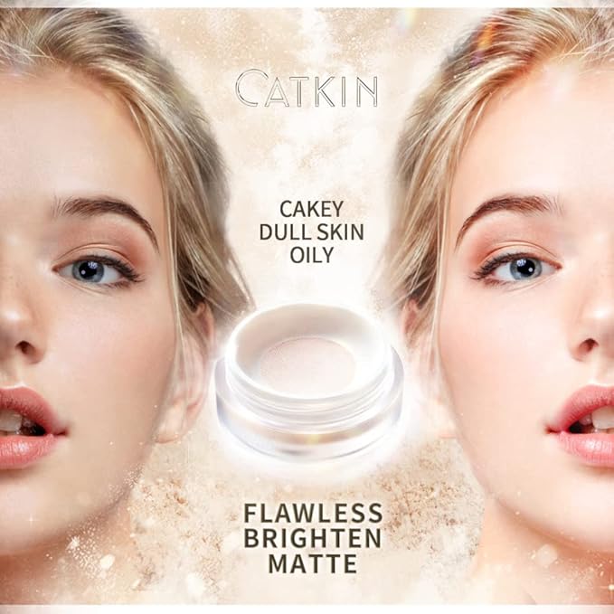 CATKIN Dreamworld Air Makeup Loose Powder Setting Finishing Powder Oil Control shimmer (C02)-BrightBean Baby