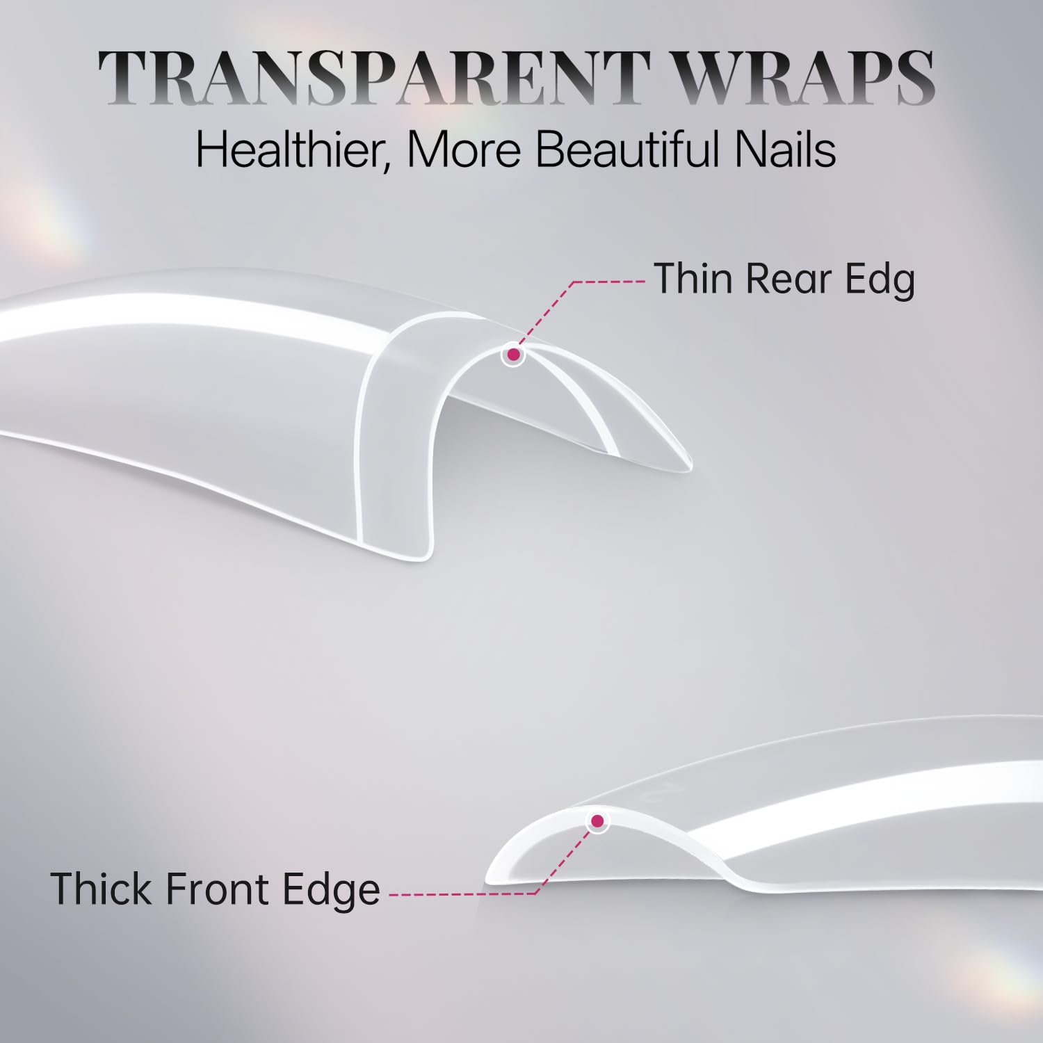 krofaue 100PCS Clear False Nails Tips and Nail Gule Kit, Half Cover Lady French Style Acrylic Artificial Tips 3Pcs Nail Glue for Nail Extension kit Nail Tips Art Salons and Home DIY-BrightBean Baby