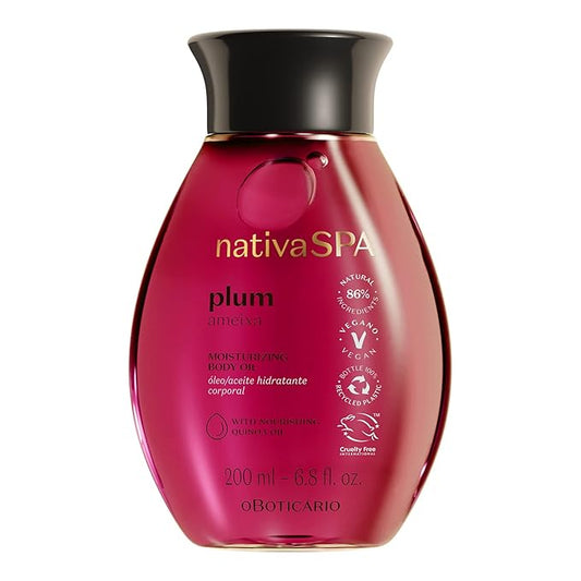 Nativa SPA by O Boticario Plum Body Oil, Enriched with Purified Quinoa Drops to Boost Hydration, 6.8 Ounce-BrightBean Baby