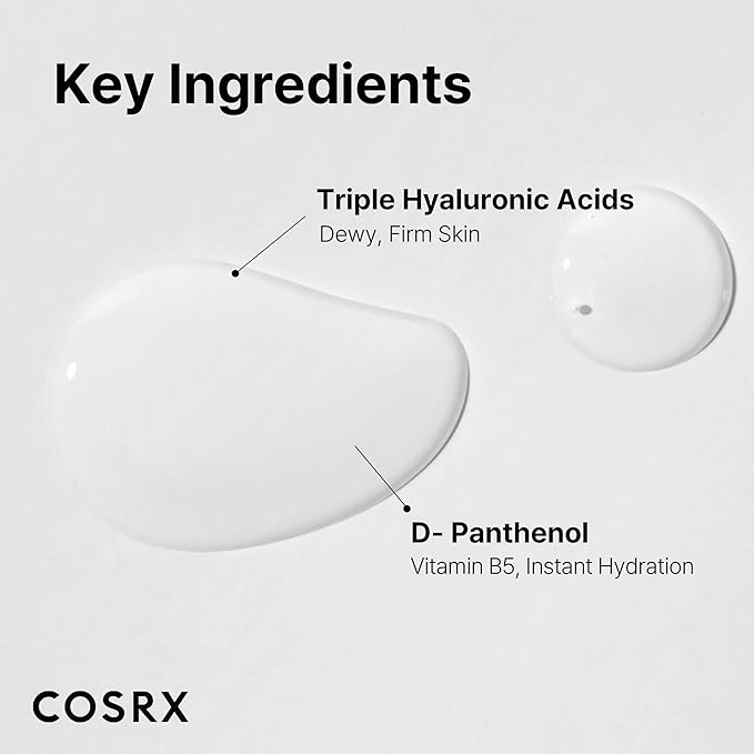 COSRX Hydrium Triple Hyaluronic Moisture Ampoule, 40ml / 1.35 fl.oz | Hyaluronic Acid Viscous Serum | Korean Skin Care, Animal Testing Free, Paraben Free-BrightBean Baby